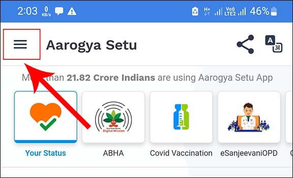 Delete Aarogya Setu Account