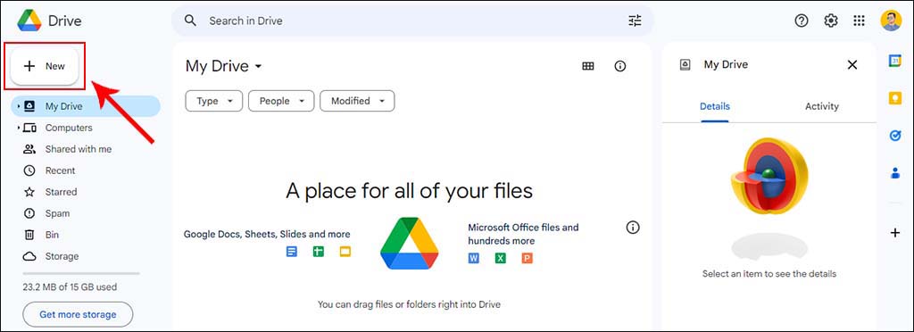 Tech Zedia - Upload Files to Google Drive
