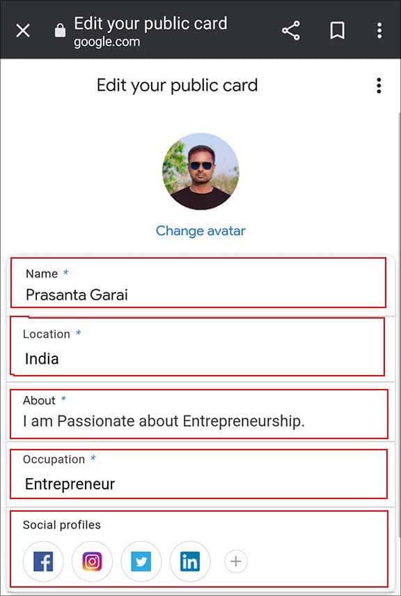 Create Your People Card