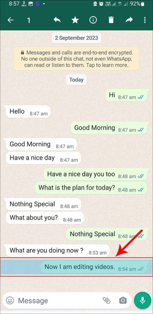 Edit WhatsApp Messages