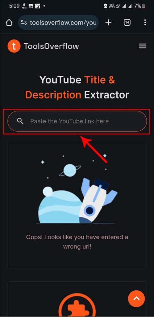 Extract YouTube Video Description
